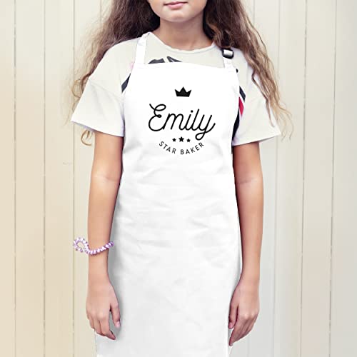 Pink Positive Personalised Children's Star Baker Apron | Kids Baking Apron - Image 4
