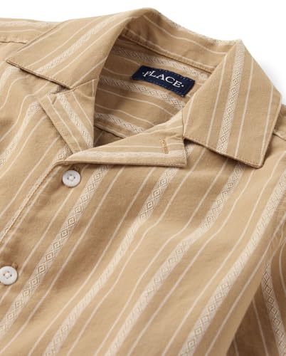 Image of The Children's Place boys Short Sleeve Button Up Shirt