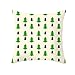 AMDXD Fundas Cojin Navidad 40 x 40, Poliéster Fundas Cojines Verde Pequeño Árbol de Navidad
