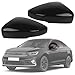 BGGJJ Compatible With VW Polo 6R 2009 2010 2011 2012 2013 2014 2015 2016 2017 2018 Rearview Mirror Cover Glossy Black/Primed Gray Left Right Side(1pc Primed Gray RH)