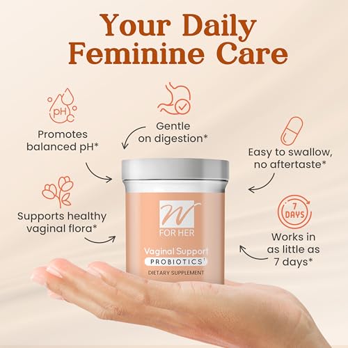 WforHer Vaginal Support Probiotics for Women -Feminine Care - Support Healthy Vaginal Flora and pH Balance - Clinically Tested – 30 Capsules (Pack of 1) - Image 4