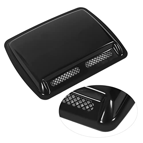 Hood Scoop Vent Bonnet Cover, Easy Installation Sturdy Elegant Decorative Air Flow Intake Covers With Self Adhesive Design For Car Vehicles(Bright Black) #TOP2