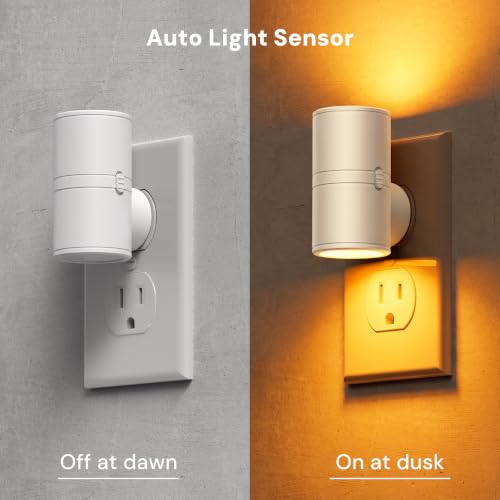 Image of L LOHAS LED Amber Night Light, Yellow Nightlight,Rotating,Dimmable 50 /100LM