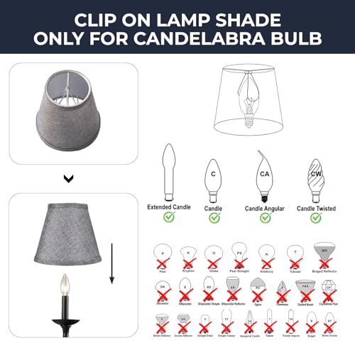 Alucset S1904 Double Mesh Small Lamp Shade Clip thumb #1