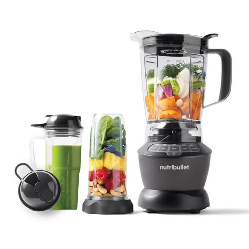 Comparison: Best Blenders For Salsa 10 nutribullet Full-Size Blender Combo 1200W – NBF50500 - Dark Gray
