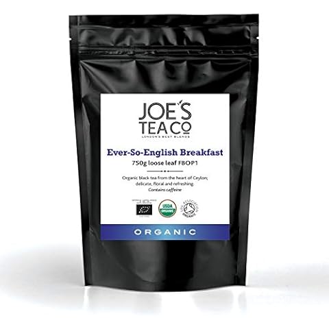 Joe's Tea Co. Ever-So-English Breakfast, 1 x 750g - Organic Black Loose Leaf Tea Cover