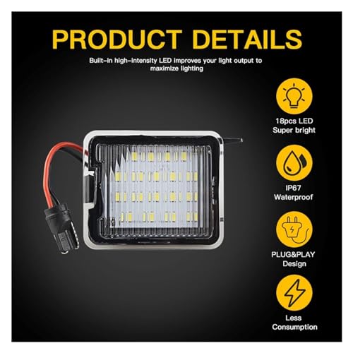 Luces matrícula y espejo retrovisor LED Canbus Ford Focus MK3 S-MAX Kuga 3