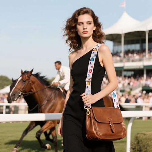 Image of Purse Strap Replacement Kentucky Derby Mother's Day Graduation Rainbow Pride Western Crossbody Shoulder Bag Straps