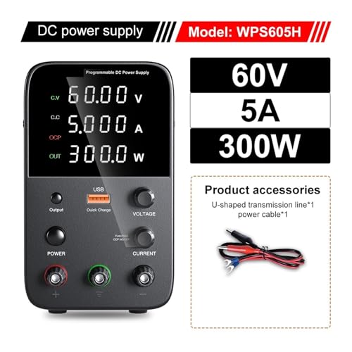 Alimentation de laboratoire ajustable DC 60V 5A programmable avec alarme - 3