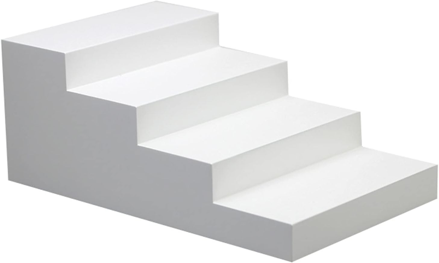 Glasses Stand Wood Eyeglasses Display Shelf, White 4/5 Tier Sunglasses Step Stand Shelf, Shop Window Tabletop Display for Glasses Decoration and Organizer Sunglasses Holder (Size : Small)