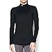Under Armour Women's ColdGear Infrared EVO Mock Long Sleeve, Black/Elemental, Small