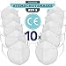 Produktbild BEMS MEISTERWERK FFP3 Maske 10 STK. EU CE zertifiziert (EN149:2001+A1:2009)  Premium Atemschutzmaske ohne Ventil für maximale Sicherheit  Mundschutz
