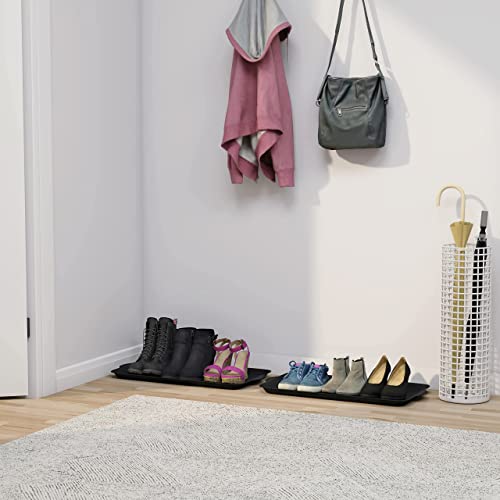 Matace 1 Pack Rubber Small Boot Tray for Entryway,Boot Mat,Shoe Tray,Shoe Mat for Indoor and Outdoor Use, 27.95"x 15.74" (Pack of 1) by Matace - Used condition - Image 6