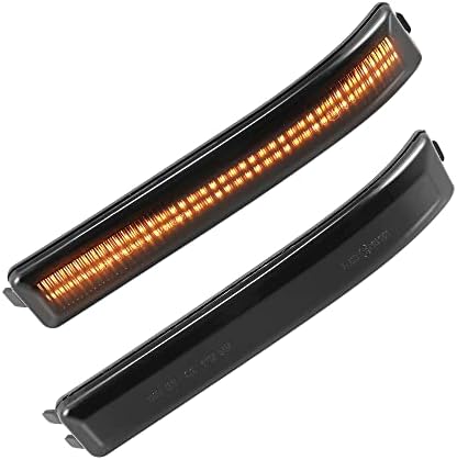 X AUTOHAUX LED Turn Signal Light Assembly for Ford F-150 2009-2014 9L3Z-17E749-AA Rear View Mirror Side Marker Lights Reflector Indicator LED Turn Signal Lamp Assembly Amber Light 2pcs
