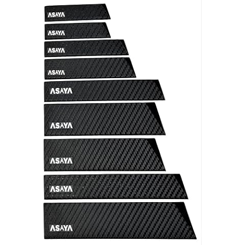 Asaya Professional Knife Edge Guards -Universal Blade Covers - Extra Strength, ABS Plastic and BPA-Free Felt Lining, non-Toxic and Food Safe - Knives Not Included (9Pcs) Cover