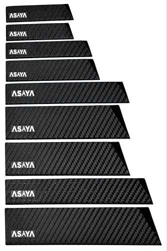 Asaya Professional Knife Edge Guards -Universal Blade Covers - Extra Strength, ABS Plastic and BPA-Free Felt Lining, non-Toxic and Food Safe - Knives Not Included (9Pcs)