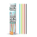 Giant Pick Up Sticks Game in Lucite Storage Can, 9 3/4