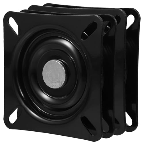 KALLORY Base Giratoria de Hierro para Taburete de Pulgadas Rotación Suave 360° y Estabilidad Resistente para Reemplazo en Asientos de Bar