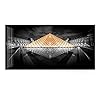 Geweldige Gouden Glas Piramide Van Louvre In Zwart En Wit Stad Posters Muur Foto Voor Woonkamer Slaapkamer Canvas…