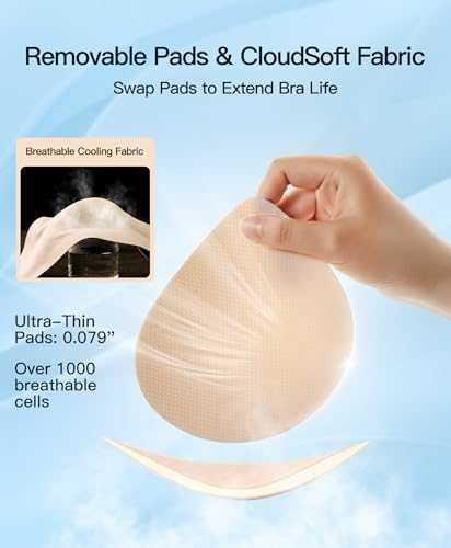 Image of Women's Wireless Minimizer Bra Full Coverage Seamless Support