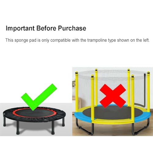 Protector de muelles universal para trampolín plegable de 91 a 152 cm de diámetro 4