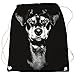 Rucksack Tasche Deutscher Pinscher Hunde Bag Motiv als Gassi Beutel