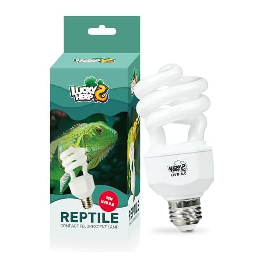 LUCKY HERP UVA UVB Reptile Light 5.0, Tropical UVB 100 Compact Fluorescent Lamp 15W