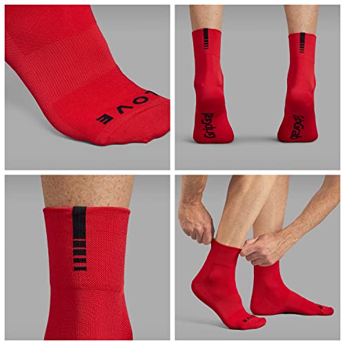 Image of GripGrab Lightweight SL Performance Summer Cycling Socks Eyecatching 2 Lengths Road Mountain Gravel Bike Indoor Biking
