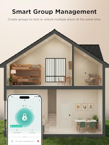 TCL K1 Fingerprint Smart Door Knob, 0.3s Biometric Keyless Entry, 4-in-1 Access with App Control & Passcode, Auto-Lock, Anti-Peep Keypad, 100 Fingerprints, for Bedroom Apartment Airbnb - image 8