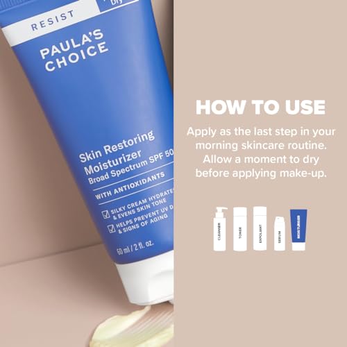 Paula's Choice RESIST Anti Aging Tagescreme LSF 50 - Anti Falten & Pigmentflecken Sonnencreme - Gesichtscreme mit Niacinamid & Sheabutter - Normale bis Trockene Haut - 60 ml