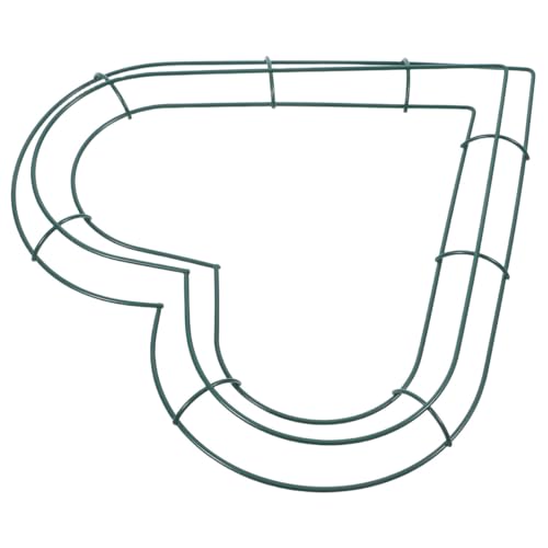 VICASKY Anneau en Fer Forme Cœur pour Couronne de Noël, Accessoire Soi-même, Structure Stable, Matériau en Fer, pour Décoration Intérieure et Fêtes de Noël Couleur Aléatoire