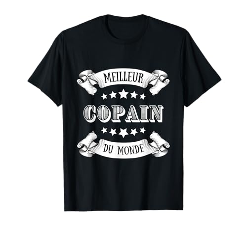 Meilleur copain du monde homme humour amitié idée cadeau T-Shirt