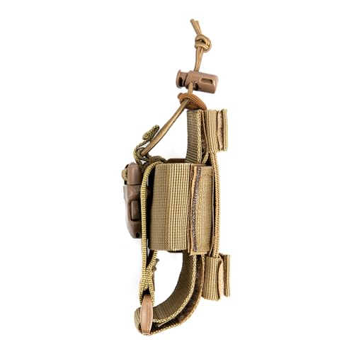 Fumei Coldre Tactical Molle com velcro ajustável, pacote com 2 unidades em camuflagem e cor preta pa
