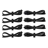 Corbatas ajustables resistentes para árboles, 8 unidades, correas de PVC para soporte de plantas y arbustos con ajuste rápido de hebilla para un fácil uso en jardines y patios (30 x 1,3 cm)