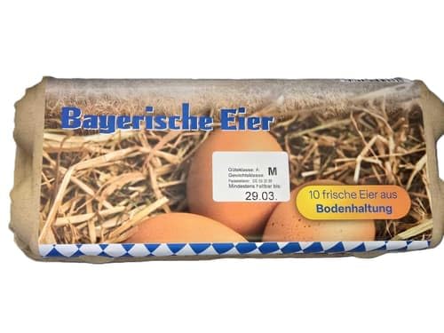 Bayrische Eier Bodenhaltung 10er (10 piece)