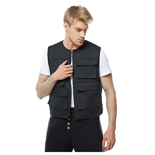 KoleGoe Camisetas para hombre, chalecos, chalecos, chaquetas, pantalones, cinturones, disfraces, juegos de rol, disfraces, cinturones, accesorios, juegos de Halloween