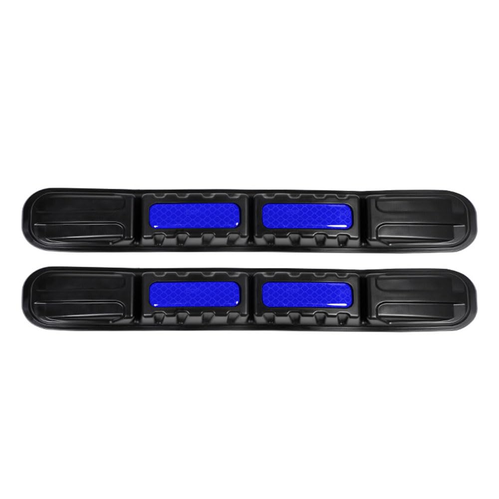 AXIYUE 2pcs Car Bumper Protector Strips for Audi A1 Citycarver (GB 2019-2022),Anti-Scratch Front Rear Bumper Guard Corner Edge Protection,Carbon Fiber Texture Rubber Collision Strip,Blue