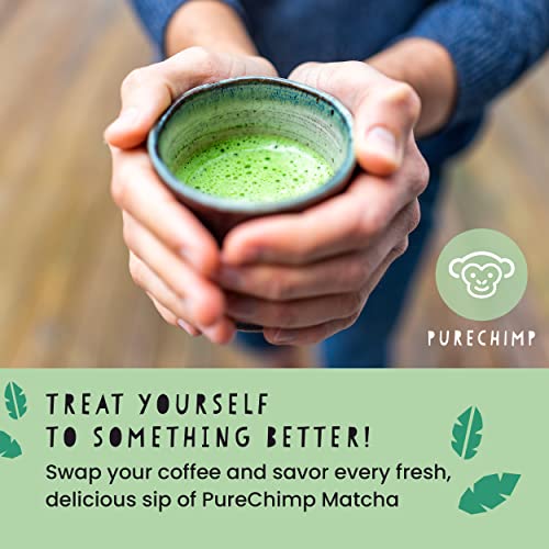 Purechimp Matcha Green Tea Powder - 1.75 Ounces (50G) Of Ceremonial Grade Japanese Matcha For Baking, Lattes And Smoothies - Regular #TOP7