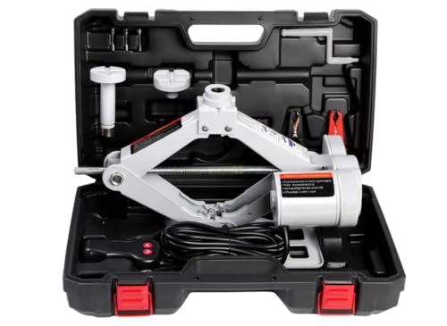 STANDTALL Electric Car Jack 3T Scissor Floor Jack Set 12V Automatic Vehicle Lift Kit for Road...