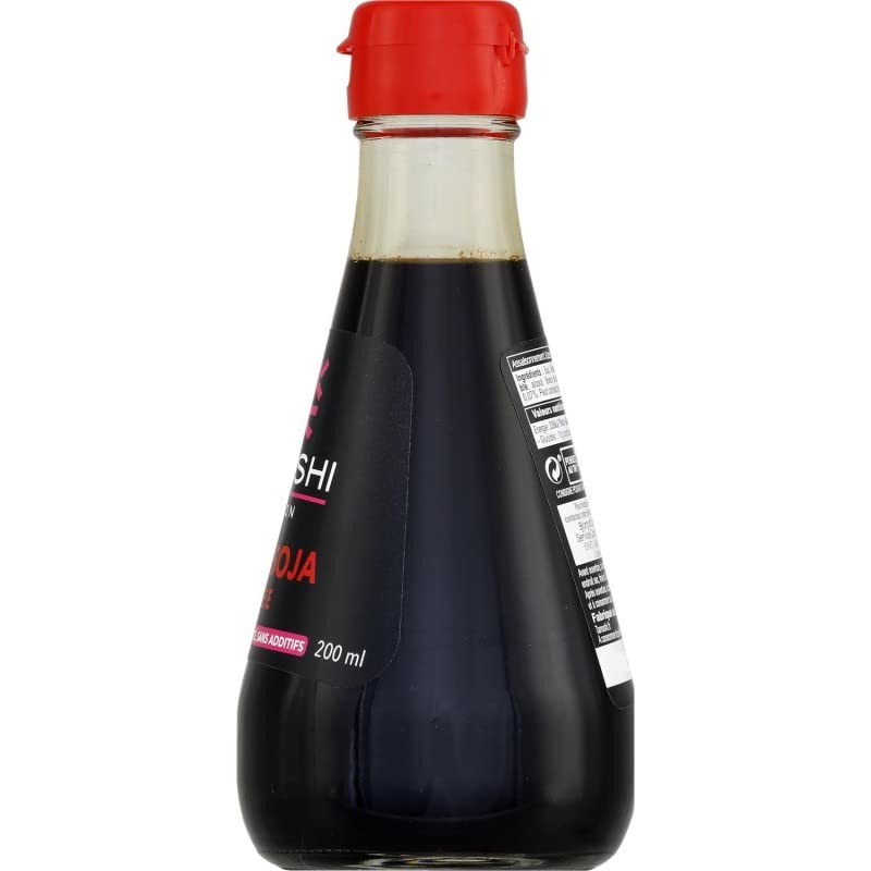 TANOSHI - Sauce Soja Épicée - Saveurs d'Asie en bouteille de 200 ml - Parfait pour vos plats préférés de viande, poisson et légumes. - Lot De 4 - Vendu Par Lot