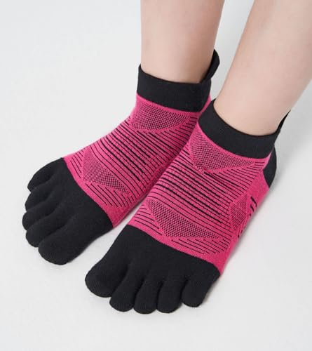 Toe Socks for Men and Women Coolmax Five Finger No Show High Performance Athletic Running 3 Pairs2