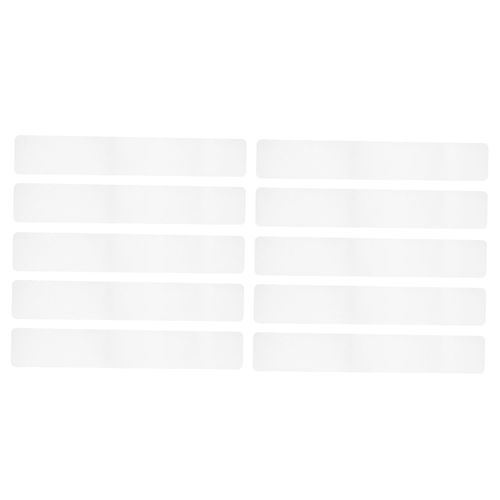 Homoyoyo Cintas Antideslizantes Transparentes Peva 15x61 Cm 10 Unidades para Ducha y Escaleras, Tiras de Seguridad para Suelo Antideslizante Baño y Bañera, Pegatinas para Escaleras y Suelo