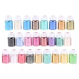 1 Set Handgemachte Kosmetische Qualität Perlglanz Natürliche Mineral Pulver Epoxidharz Farbstoff...