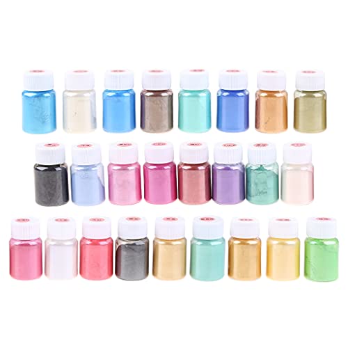 Diarypiece Cosmetic Grade Pearlescent Natural Mica Mineral Powder, Epoxy Resin Dye Pearl Pigment Candle Dyes Accessories
