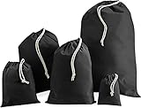 Grösse XL = Extra Large Cotton Stuff Bag  Stoffsack aus Baumwolle Farbe schwarz Größe XL