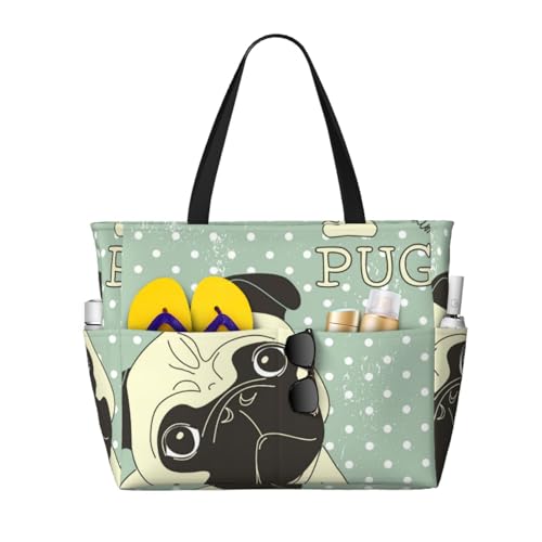 Sac de plage carlins grand format pour vos vacances et sorties d'été