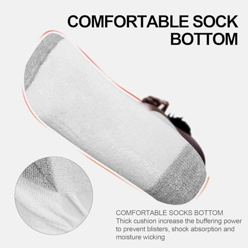 8 Pairs Mens Crew Socks Cushioned Moisture Wicking Athletic Heavy Duty Performance Work Training Socks3