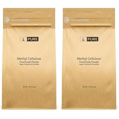 PURE ORIGINAL INGREDIENTS Methylcellulose (1 lb) Always Pure, Thickener & Emulsifier, Food Grade (Pack of 2)