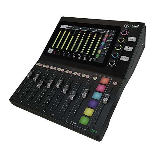 Mackie DLZ Creator Adaptive Digital Mixer for Podcasting, Streaming and YouTube with User Modes, Mix Agent Technology, AutoMix and Onyx80 Mic Preamps