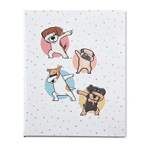 Image of Papboo Dog Dab Hardcover Notebook Diary, (22 X 17.5 cm, 80 GSM, 140 Single Ruled Pages) Journal, Gift